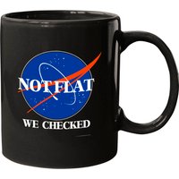 Not Flat We Checked Funny Flat Earth Mugs