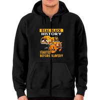 Black History Didn't Start With Slavery Zip Hoodies