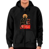 Vintage Tournee Du C Noir Black Cat Zip Hoodies