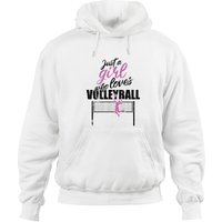 Just A Girl Who Loves Volleyball Player Volleyball Hoodies
