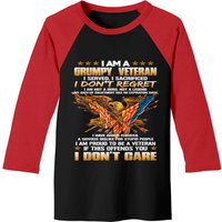 I Am A Grumpy Old Veteran I Served I Sacrificed Baseball Tees