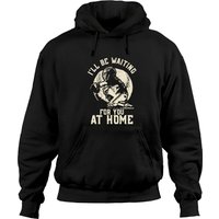 Catcher I'll Be Waiting For You | Softball Baseball Design Pullover Hoodie