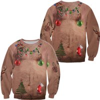 Ugly Christmas Sweater 3d Printed Pullover Long Sleeve Sweatshirts