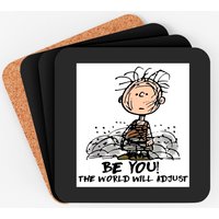 Charlie Brown's Pigpen Long Sleeve Coasters With With "be You, The World Will Adjust" Coasters
