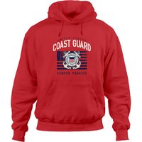 Vintage United States Coast Guard Stencil Hoodies
