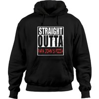 Straight Outta Papa John Is Pizza Chef Hoodies