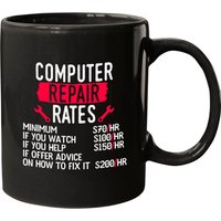 Computer Hourly Repair Rates Pc Nerd Geek Tech It Service Pullover Mugs