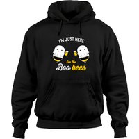 I'm Just Here For The Boo Bees Halloween Costume Ghost Pullover Hoodie