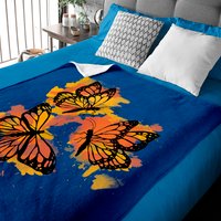 Monarch Butterfly Colourful Butterfly Baby Blankets