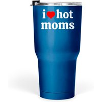 I Love Hot Moms And I Heart Hot Moms Virginity Tumblers 30 Oz Pullover Hoodie