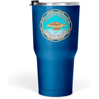 Grand Cayman, Cayman Islands, Gliding Sea Turtle - Grand Cayman - Tumblers 30 Oz