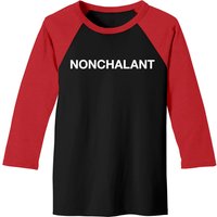 Nonchalant – White Type - Nonchalant - Baseball Tees