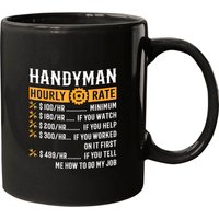 Handyman Hourly Rate T Funny Handyman Gifts Mugs