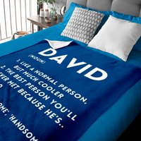 David Definition Funny Personalized Name For David Baby Blankets