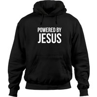 Powered By Jesus, Christian, Religious Hoodies
