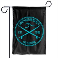 Huntington Beach California Surfer Pullover Garden Flags