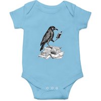 Crow With Book - Crow - Onesies