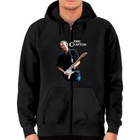 Eric Clapton Playing Guitar Music Zip Hoodies