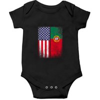 Portuguese American Flag Portugal Usa Onesies