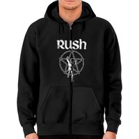 Rush Men's Star Logo Zip Hoodies Green