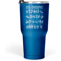 Tag Alphabet Tumblers 30 Oz American Sign Language Communication Chart Asl Alphabet