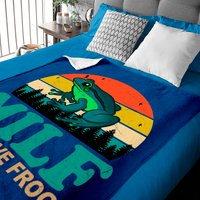 Milf-man I Love Frogs Funny Saying Frog Amphibian Lovers Pullover Baby Blankets
