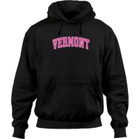 Vermont Vintage Sports Design Pink Pullover Hoodie