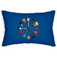 Circle Of Guitars - Guitar - Lumbar Pillows