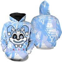 To Match Jd 6 Unc University Blue - Air Rabit - University Blue 6s Matching 3d Hoodie