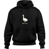 Silly Goose Embroidered Hoodies,embroidered Crewneck Hoodies