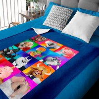 Sing 2 Movie Family All Characters Baby Blankets, Sing 2 Clay Calloway Editable Baby Blankets