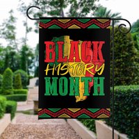 Black History Month Garden Flag