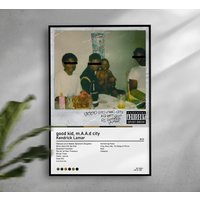 Kendrick Lamar / Kendrick Lamar Posters / Good Kid, M.a.a.d City Poster/ Album Cover Poster