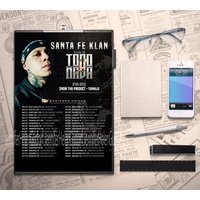 Santa Fe Klan Announces Extensive 'todo Y Nada' U.s Tour 2023 Poster