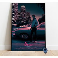 Drive Poster, Ryan Gosling Wall Art Movie Poster Gift
