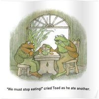 Frog And Toad Must Stop Eating Premium Matte Vertical Poster