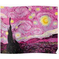 Van Gogh - Pink Starry Night Premium Matte Vertical Poster