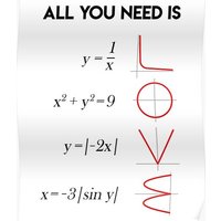 All You Need Is Love Math Teacher Gift Premium Matte Vertical Poster