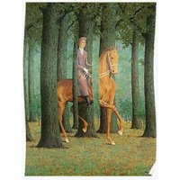 Rene Magritte - The Blank Signature Premium Matte Vertical Poster