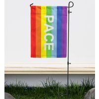Rainbow Peace Italian Pace Garden Flag