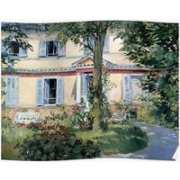 Edouard Manet - The House At Rueil Premium Matte Vertical Poster