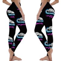 I Am Good Kitty Possum Leggings