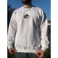 Embroidered Divine Dogs Crewneck