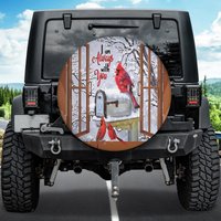 Winter Cardinal Cover, I Am Always With You Spare Tire Cover