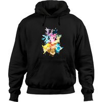 Hoodies Black Man Woman Child Evoli Eevee Evolutions