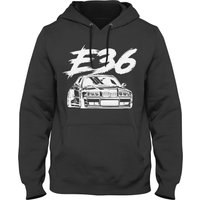 Old School E36 M3 Men's Dark Hoodie