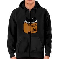 Cat Read Book How To Kill A Mocking Bird Zip Hoodies Zip Hoodies