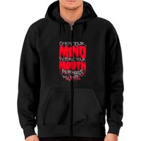 Motionless In White Open Your Mind Before Your Mouth Unisex Zip Hoodies