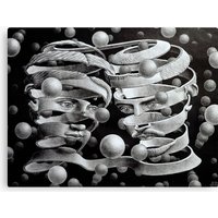 Bond Of Union, By M.c. Escher Canvas