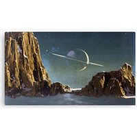 Saturn From Titan Canvas